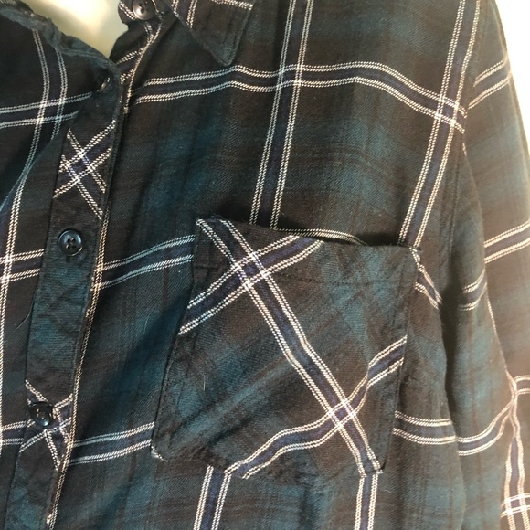 Westport blouse Women’s size large top green fall clothing button down - Picture 9 of 10